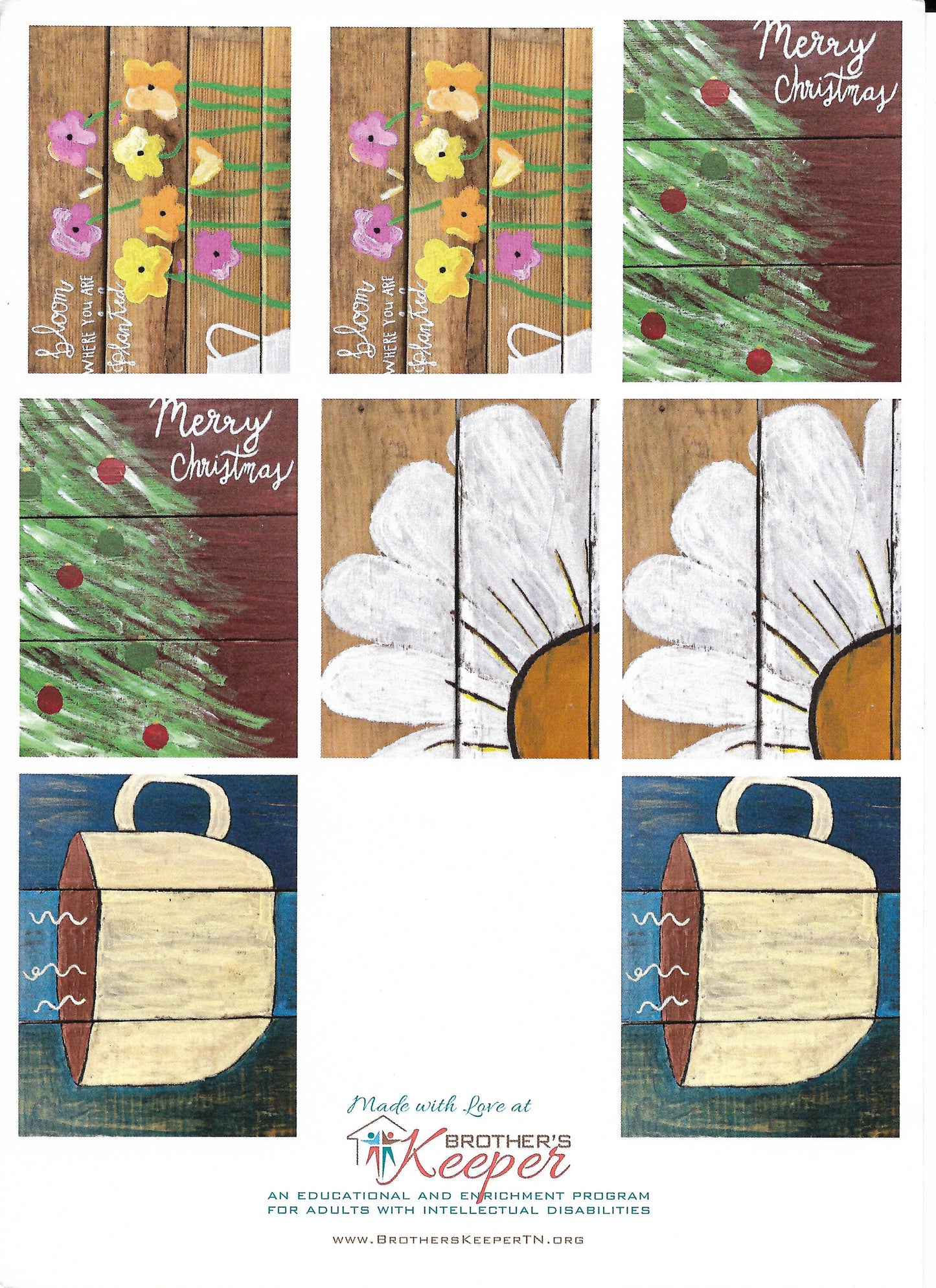 Artwork Greeting Card Pack - Rustic Roots