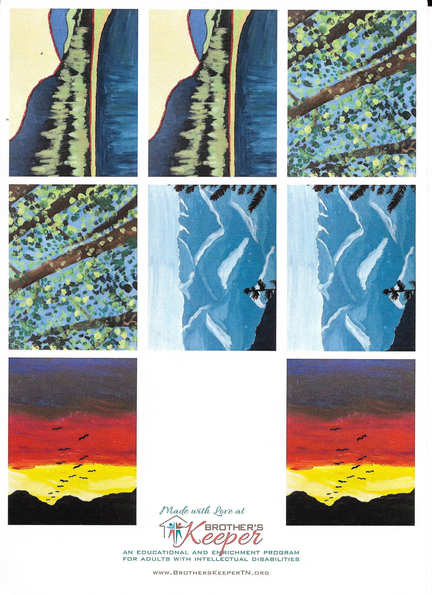 Artwork Greeting Card Pack - Mountain Home