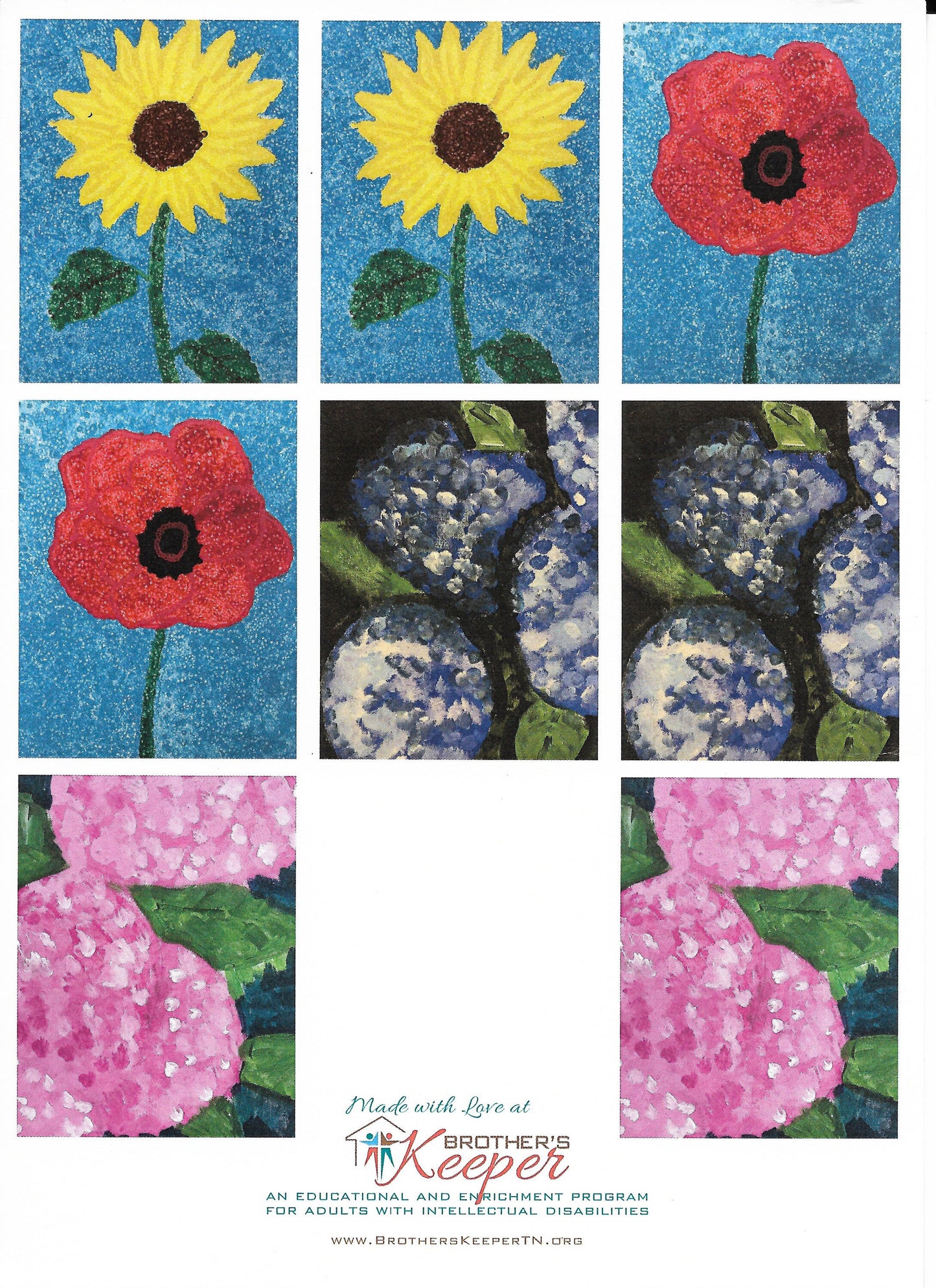 Artwork Greeting Card Pack - Flower Power