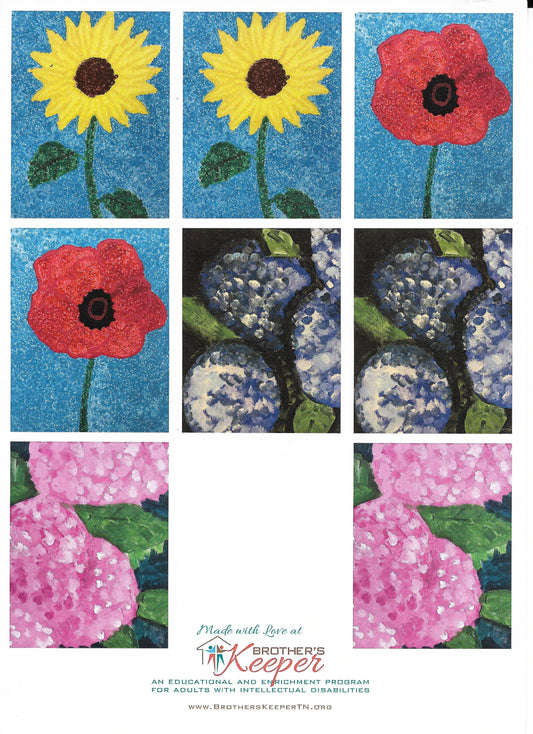 Artwork Greeting Card Pack - Flower Power