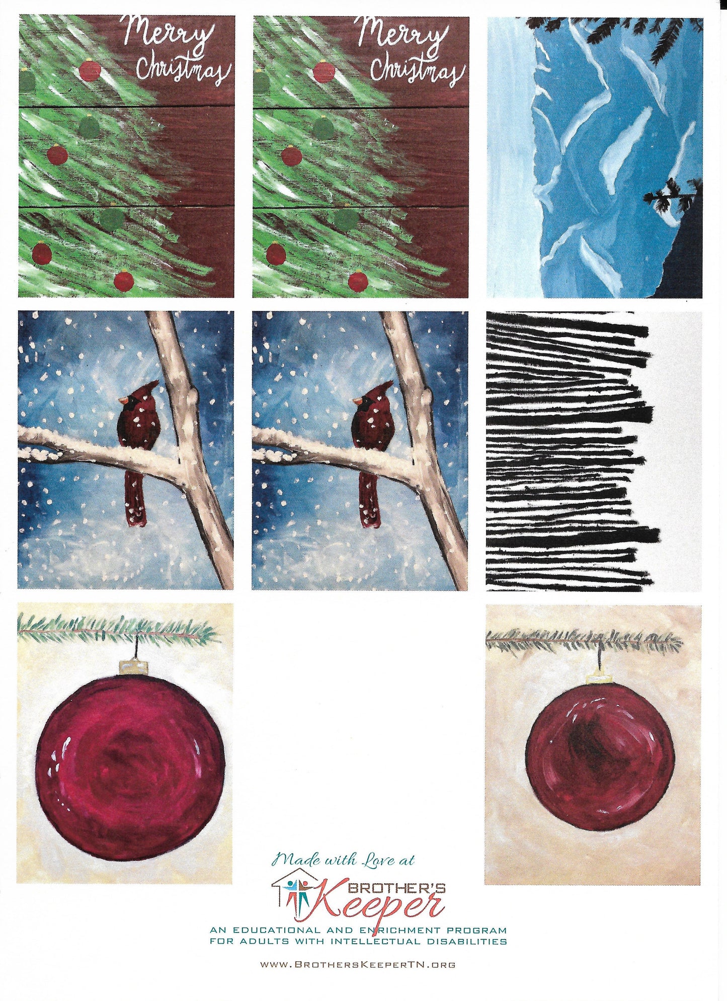 Artwork Greeting Card Pack - Christmas